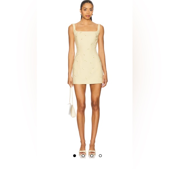 milkwhite Dresses & Skirts - Milkwhite Mini Dress With Bows in Yellow size medium new with tags